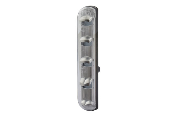 HELLA Zusatzblinkleuchte, LED, 12V, Anbau/geklebt, Lichtscheibenfarbe: glasklar, LED-Lichtfarbe: gelb, Stecker: AMP, seitlicher Anbau, 2BM 011 788-051