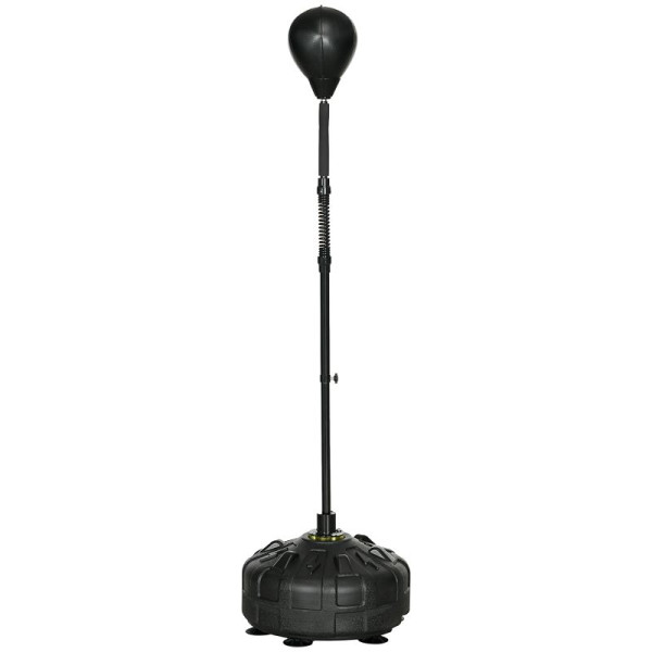 SPORTNOW Punchingball, Boxständer, höhenverstellbar 145-180 cm, befüllbare Basis, Schwarz, A91-305V00BK