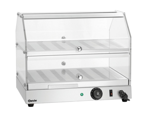 Bartscher Warmhaltevitrine BW20 mit zwei Ebenen, A203113