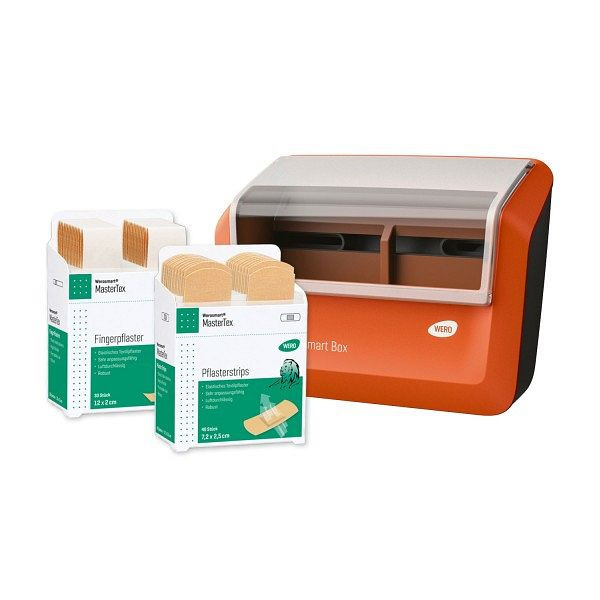 WERO Smart Box Pflasterspender gefüllt mit MasterTex Pflaster, 150220