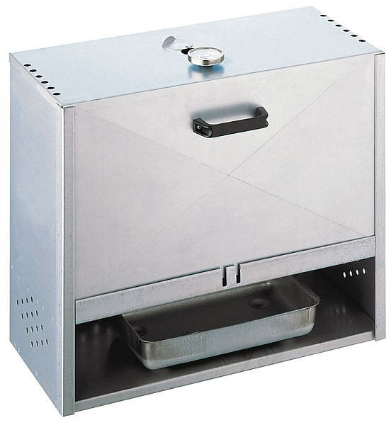 Produktbild von Peetz Räucherofen aus aluminiertem Stahlblech mit Tür, HxBxT: 50 x 60 x 28 cm, 990215 Peetz Räucherofen aus aluminiertem Stahlblech mit Tür, HxBxT: 50 x 60 x 28 cm, 990215