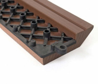 Vorschau: Mendler 2er-Set Abschlussleiste für WPC Bodenfliese Rhone, Abschlussprofil, Holzoptik Terrasse, coffee links ohne Haken, 65088 Vorschau: Mendler 2er-Set Abschlussleiste für WPC Bodenfliese Rhone, Abschlussprofil, Holzoptik Terrasse, coffee links ohne Haken, 65088