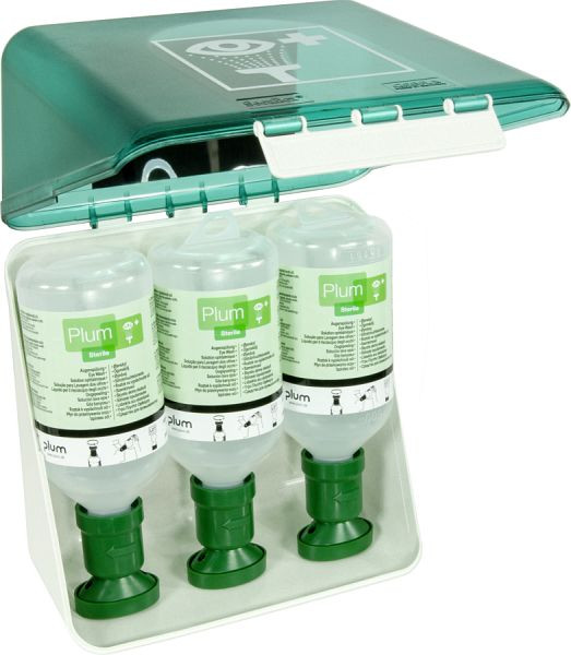 Moedel SecuBox Midi First Aid eye wash, inklusive 3 Augenspülflaschen, 236x225x125 mm, VE: 1,5 Liter, 56307
