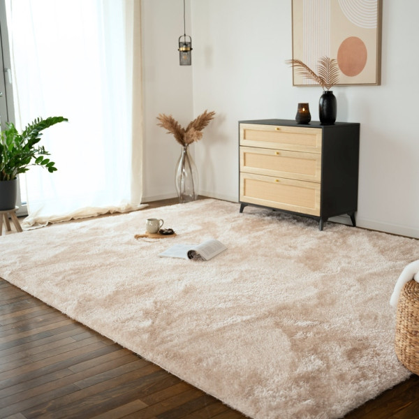 HOME DELUXE Hochflor Teppich SOFI 150x80 cm Braun, 56232