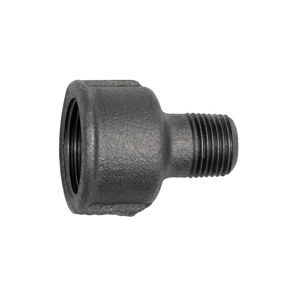 Riegler Reduziermuffe 246, Rp 3/8 innen, R 1/4, Temperguss schwarz, 133773