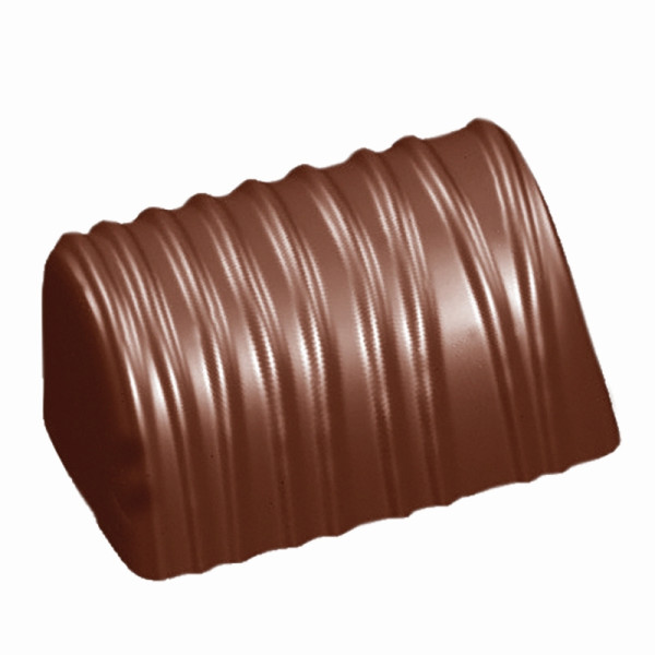 Schneider Schokoladen Form - Buche mit Streifen, 275 x 175 x 24 mm / 34,52 x 25,71 x 17,07 mm, 14 gr, 4 x 8 Stück, 422432