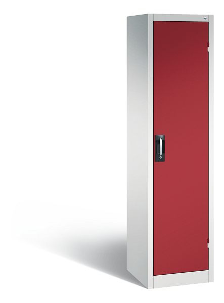 C+P Büro-Drehtürenschrank Acurado, H1950xB502xT500 mm, Lichtgrau/Rubinrot, 9235-05 S10019