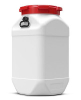 Produktbild von DENIOS Weithalsfass aus Polyethylen (PE), quadratisch, 80 Liter, 265664 DENIOS Weithalsfass aus Polyethylen (PE), quadratisch, 80 Liter, 265664