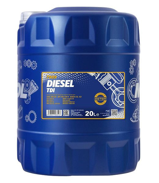 MANNOL Motorenöl 7909 Diesel TDI 5W-30, VE: 20 l, MN7909-20