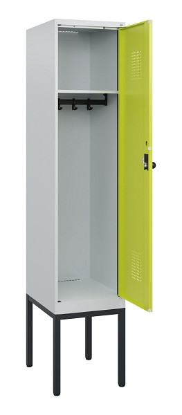 C+P Spind Evolo PLUS, Gestell, 1 Abteil, 1950x400x500mm, 7035/0024, Drehriegel, 0490305-12 S10015