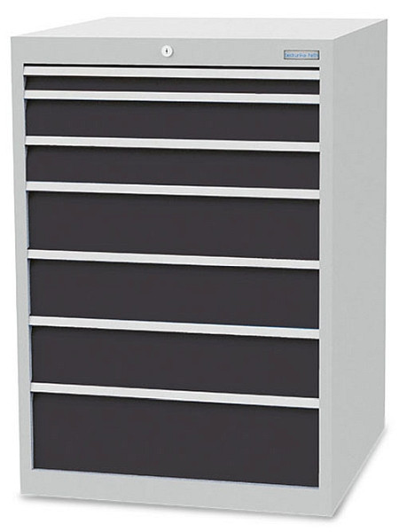 Bedrunka+Hirth Schubladenschrank Tiefe 736 mm, Maße in mm (B x T x H): 705 x 736 x 1019 mm, R 24-24, 7x Schublade, 700/1231V10Z