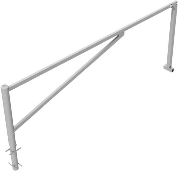 Schake Drehschranke, zum Einbetonieren, feuerverzinkt, lichte Weite: 3500 mm, mit Dreikantverschluss, 413_350F