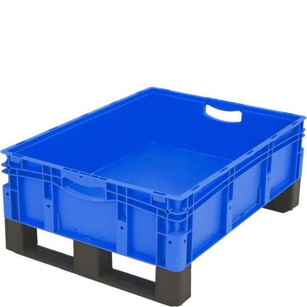 BITO Eurostapelbehälter XL Deckel/Kufe /XL 86221DKufe800x600x220 blau, Doppelboden Kufe, C0292-0068