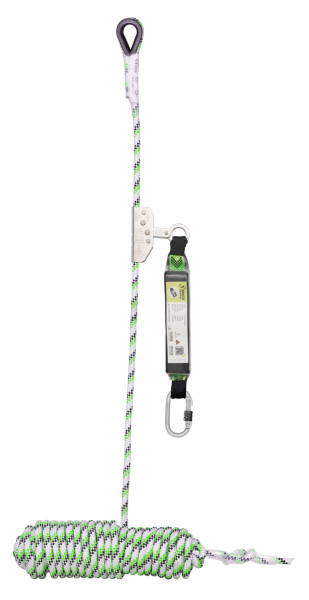 Kratos NIRO-S, Mitlaufendes Auffanggerät auf Kernmantelseil Länge 10 Meter, mit Bandfalldämpfer, FA2010210A
