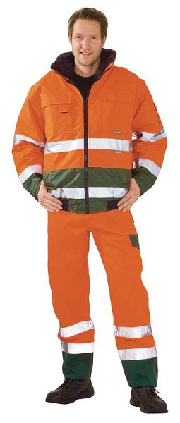 Planam Warnschutz Comfortjacke, orange/grün, Größe XL, 2048056