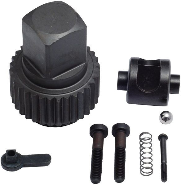 Hazet Ersatzteil Satz Knarr-Rad, 25 = 1" Außen-Vierkant bestehend aus: Schalthebel, Schrauben, Kugel, Druckfeder, Sperrstück, Knarr-Rad, 1116/8N
