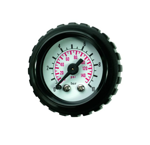 Prevost Integrierbares Manometer-runder Flansch waagrecht Ø63mm, Skalenteilung=0-16 , BefestigungAG BSPP=G 1/4, Glasskala, reinigungsmittelfest, MT IA1663V