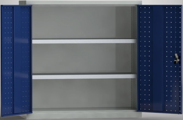 KLW Universalschrank, 1000x1000x430mm mit abschließbaren Flügeltüren, 2 verzinkten Fachböden (80 kg Traglast, verstellbar), 7FN-NF1000YD-0204XRB