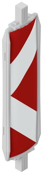 Schake Kunststoffbake Typ 60W, als Wendebake einsetzbar, beklebt mit Folie Typ RA2/C, pfeilförmig - doppelseitig, 36055W3P