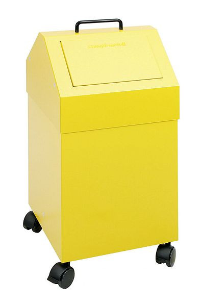 stumpf Abfalltrennung 45, fahrbar, RAL 1003/1003, 45 Liter, 630-045-2-0-103