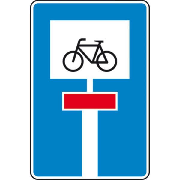 Stein HGS Für Radverkehr durchlässige Sackgasse Nr. 357-52, 900x600mm /RA2/Alform, 357-52-222