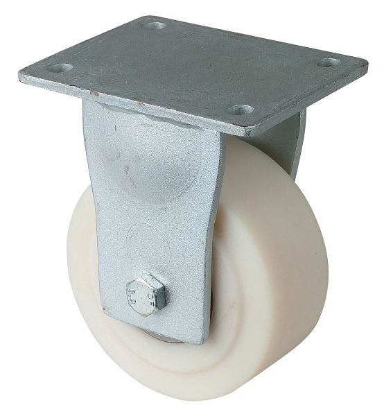 BS Rollen Schwerlastrolle, Rad-Breite 55 mm, Rad-Ø 125 mm, Tragfähigkeit 900 kg, Lauffläche/Radkörper Polyamid gegossen, Kugellager, RR110.B16.125