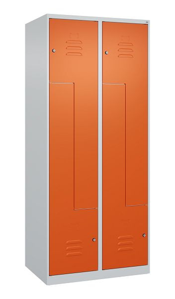 C+P Z-Spind Classic PLUS, 4 Abteile, 1850x800x500mm, 7035/2004, Zylinderschlösser, 080003-224 S10031