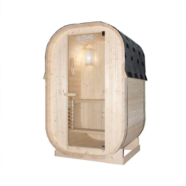 HOME DELUXE Outdoor Sauna aus Fichtenholz CUBE S, 71773