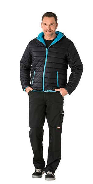 Planam Outdoor Lizard Jacke, schwarz/blau, Größe XS, 3696040