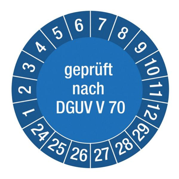 Eichner Siegelsticker für DGUV Siegel-Set "Nächste Prüfung" auf Rolle, Format: Durchmesser 35 mm, VE: Rolle a 100 Stück, 9220-00140-001