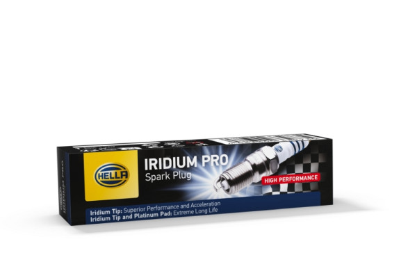 HELLA Zündkerze, Iridium Pro ISJ7RC-11P, Schlüsselweite: 16, Gewindelänge: 25mm, Elektrodenabstand: 1.1mm, 8EH 188 706-431