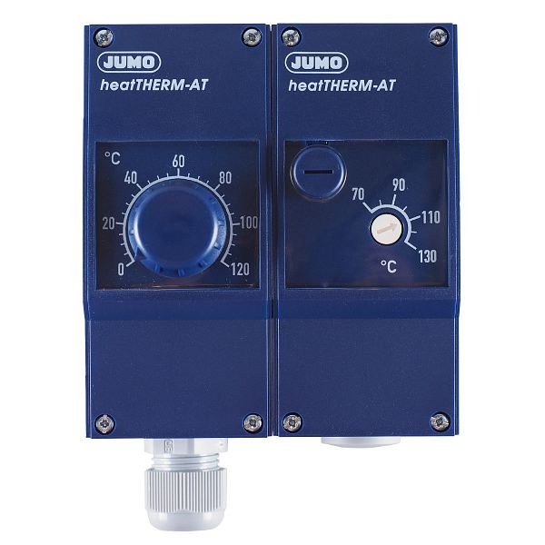 JUMO Doppelthermostat (TR/STB), 0 bis 120 °C und 70 bis 130 °C, Fernleitung 2000 mm, 60003196