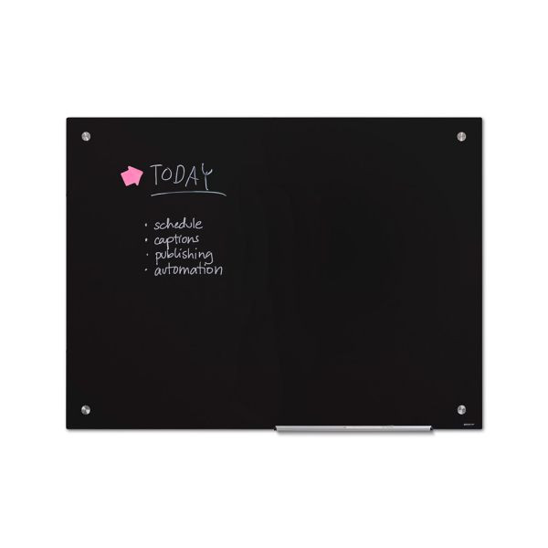 Showdown Displays Scritto Glasboard Schwarz 90 x 120 cm, WBNGBBL90x120