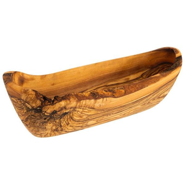 APS Schale -OLIVE-, 25 x 8,5 cm, Höhe: 7,5 cm, Olivenholz, 0,4 Liter, (Jedes Teil ist ein Unikat., Größe, Form, Farbe und, Maserung kann abweichen), 01023