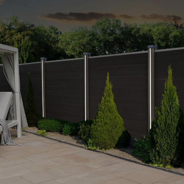 HOME DELUXE Nutleiste mit Solar LED Beleuchtung CALLUX STRIPE, 3er Set, 73082