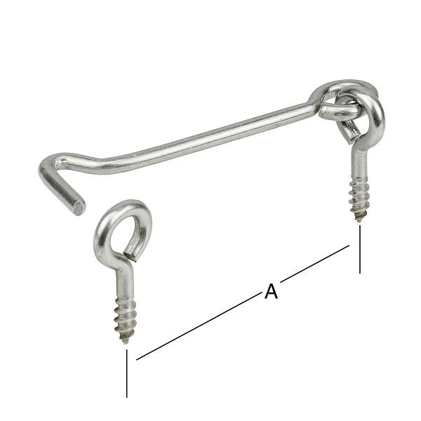 Vormann Sturmhaken mit Öse 120 mm, VE: 20 Stück, 010082120