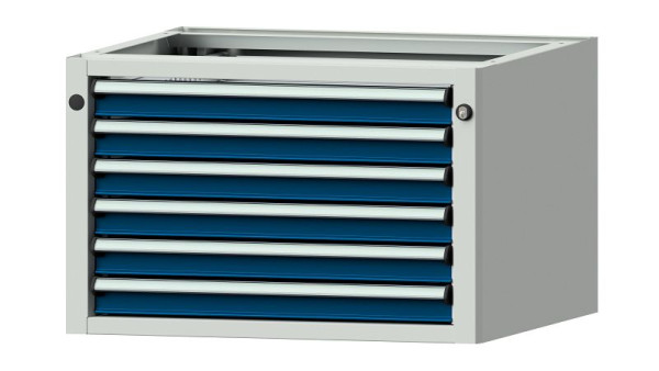 ANKE Werkbänke Unterbauschrank, Modell 1210 V, 660 x 615 x 420 mm, RAL 7035/5010, 402.520