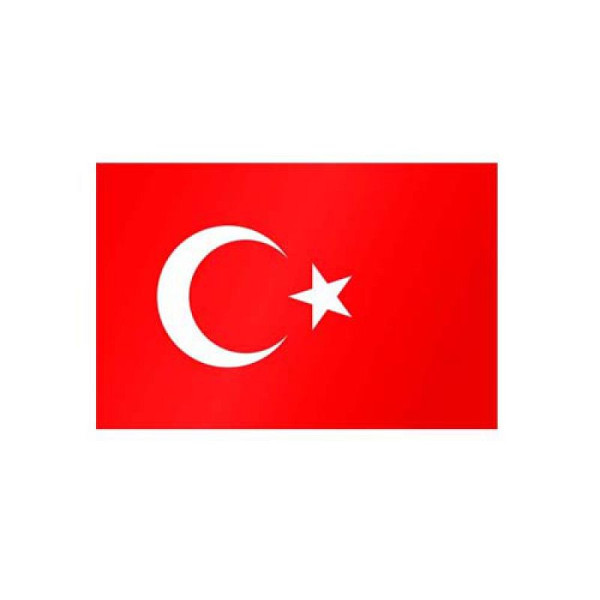 Stein HGS Länderflagge Türkei, 60 x 90 cm (Querformat), mit Seil und Schlaufe, FlagTop 110 g/m², für Fahnenmasten 6 m, ohne Hohlsaum, 27760
