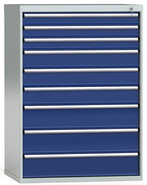 KLW Schubladenschrank 1450 x 1031 x 750 mm H x B x T, Einbaumaß: 1350 mm, Einteilung: 54x36 Einheiten, VU / 200 kg, SJB1450-09UP-001