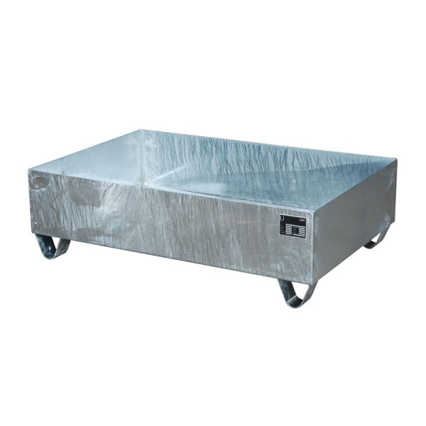 STEIN HGS Auffangwanne Serie 2000, 224 Liter, ohne Farbe, feuerverzinkt, Gesamthöhe 360 mm, feuerverzinkt, Kleingebinde, ohne Gitterrost, 79194.0030