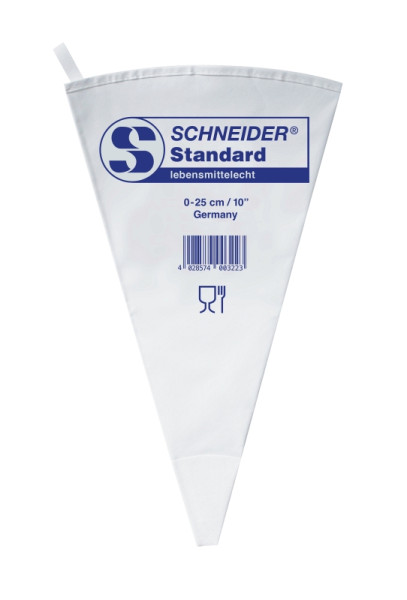 Schneider Spritzbeutel, 0-25 cm, "Standard" in blau, verschweißt, 350170