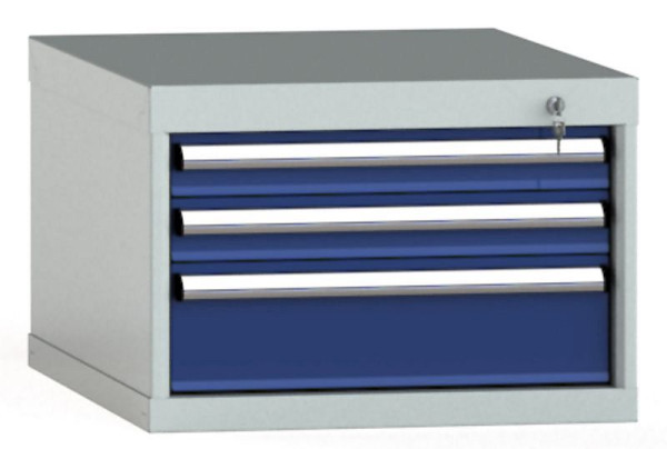 KLW Schubladenschrank 400 x 572 x 750 mm H x B x T, Einbaumaß: 300 mm, Einteilung: 27x36 Einheiten, VN / 75 kg, SEB0400-03NP-001