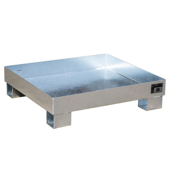 STEIN HGS Auffangwanne AW 60, 68 Liter, ohne Farbe, feuerverzinkt, Gesamthöhe 220 mm, feuerverzinkt, Kleingebinde, ohne Gitterrost, 79186.0018