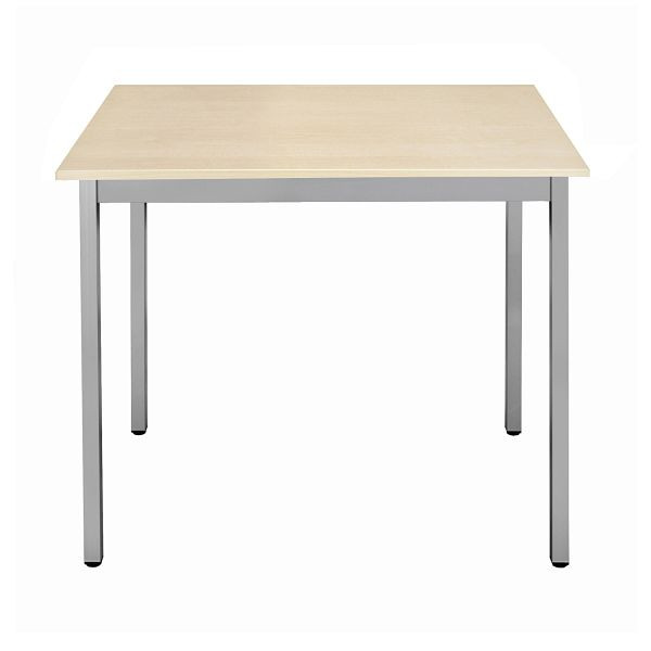 Bisley Mehrzwecktisch, Breite 700 mm, Tiefe 600 mm, 25mm Tischstärke, 399 chrom x MP ahorn, MTC250706MP399