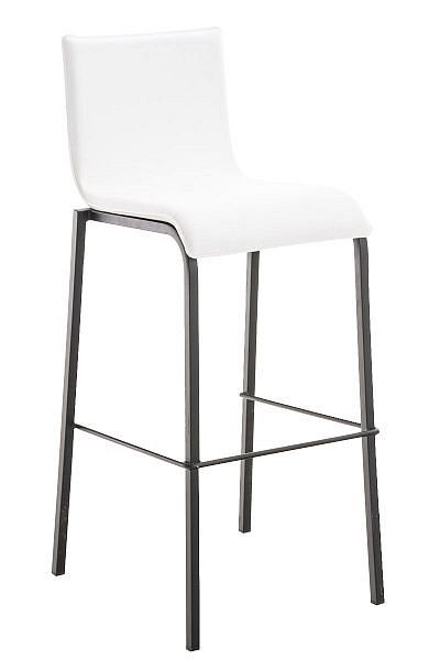 CLP Barhocker Avola Leder Flach B78, weiß, 101562002