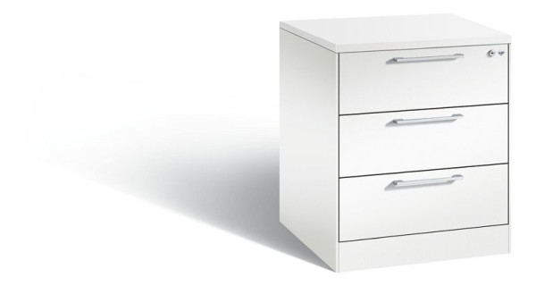 C+P Karteischrank Asisto, H710xB562xT600mm, Farbe: Verkehrsweiß, Bügelgriff, 146274-322 S10167