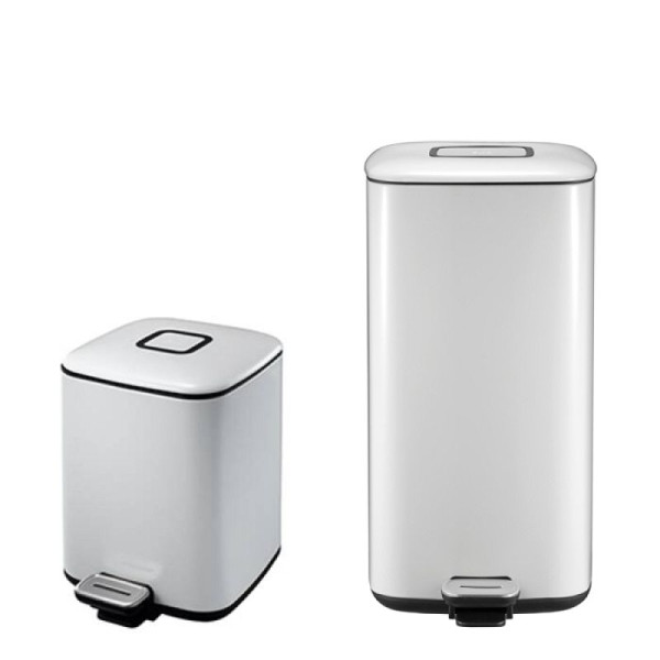 Stein HGS Abfallbehälter -Regent- EKO, aus Stahl, 12 Liter / 403 x 328 x 240 mm, 37794