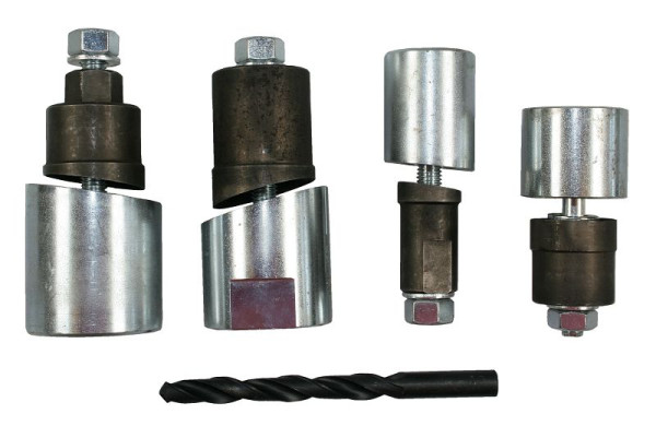 Busching Lochstanzen-Set für Parksensoren Volvo Baujahr 2009-2019, 4 x Lochstanze V01/V02/V03/V04, 1x 10,5 mm Bohrer, 100908