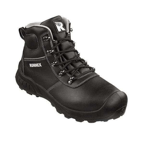 RUNNEX S3-Sicherheitsschnürstiefel TeamStar, schwarz/grau, Größe: 42, VE: 1 Paar, 5310-42