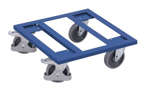 VARIOfit Kistenroller, Außenmaße: 500 x 500 x 170 mm, RAL 5010 enzianblau, sw-500.010